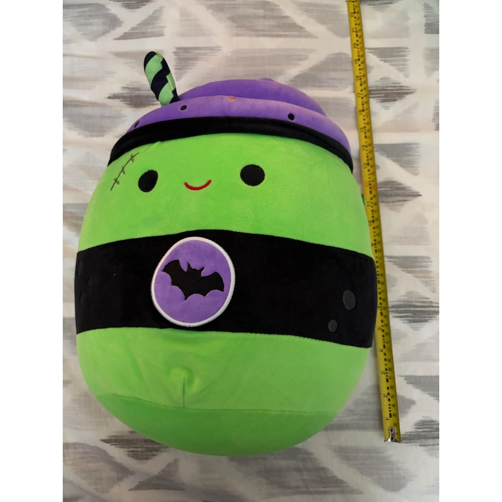 Squishmallows Halloween 12 inch Frankenstein Shake Green Purple Bat Plush Toy